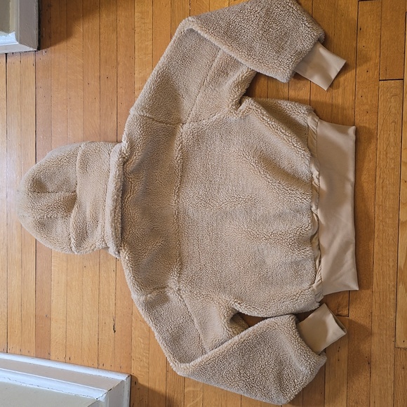 Alo Yoga, Foxy Sherpa Jacket/Coat, Teddy Bear, Came,l VGUC, Women's M - Picture 3 of 16